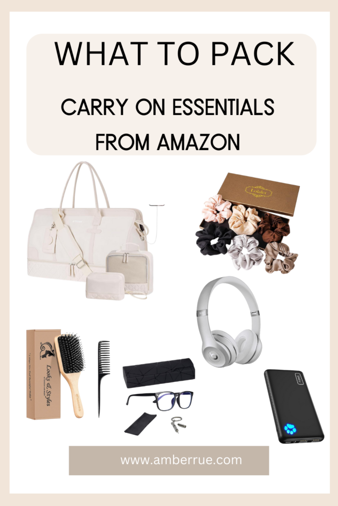 WHAT TO PACK – CARRY ON ESSENTIALS FROM AMAZON